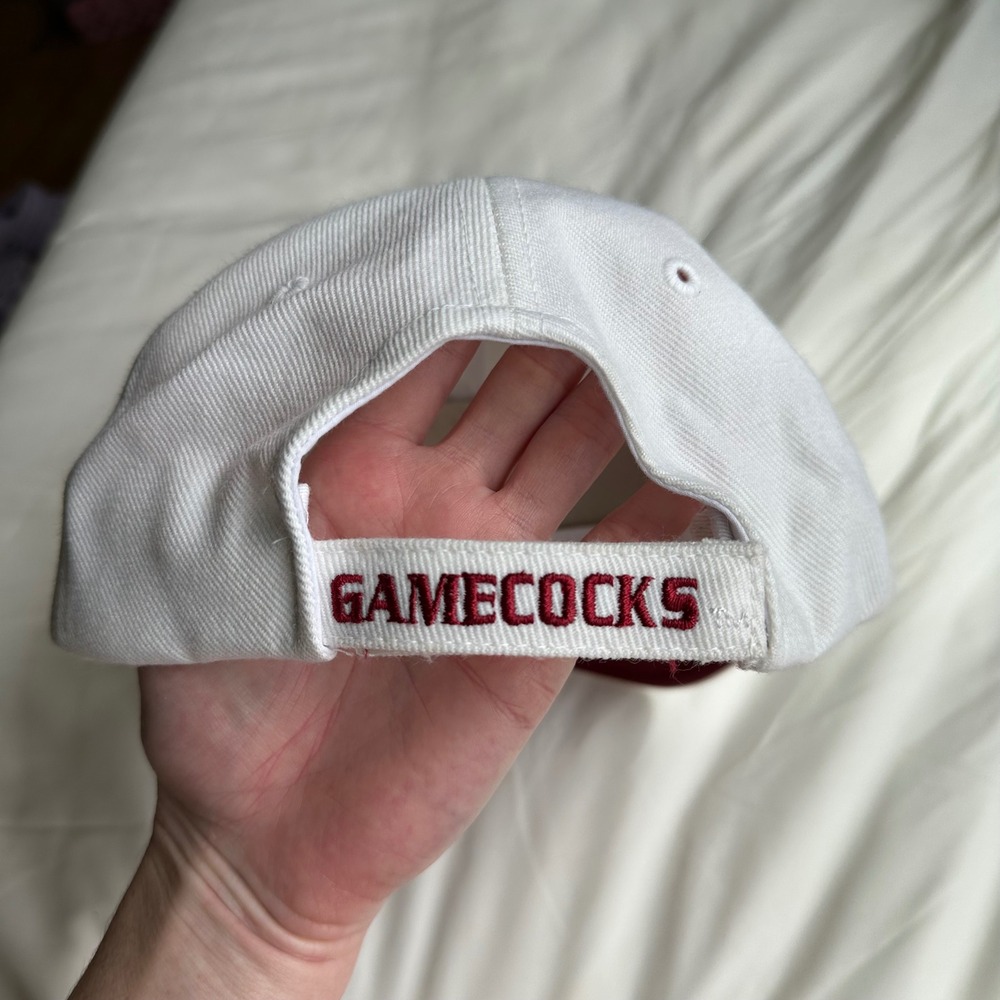 Vintage USC University of South Carolina Gamecocks Mens Hat Embroidered White - Picture 4 of 9